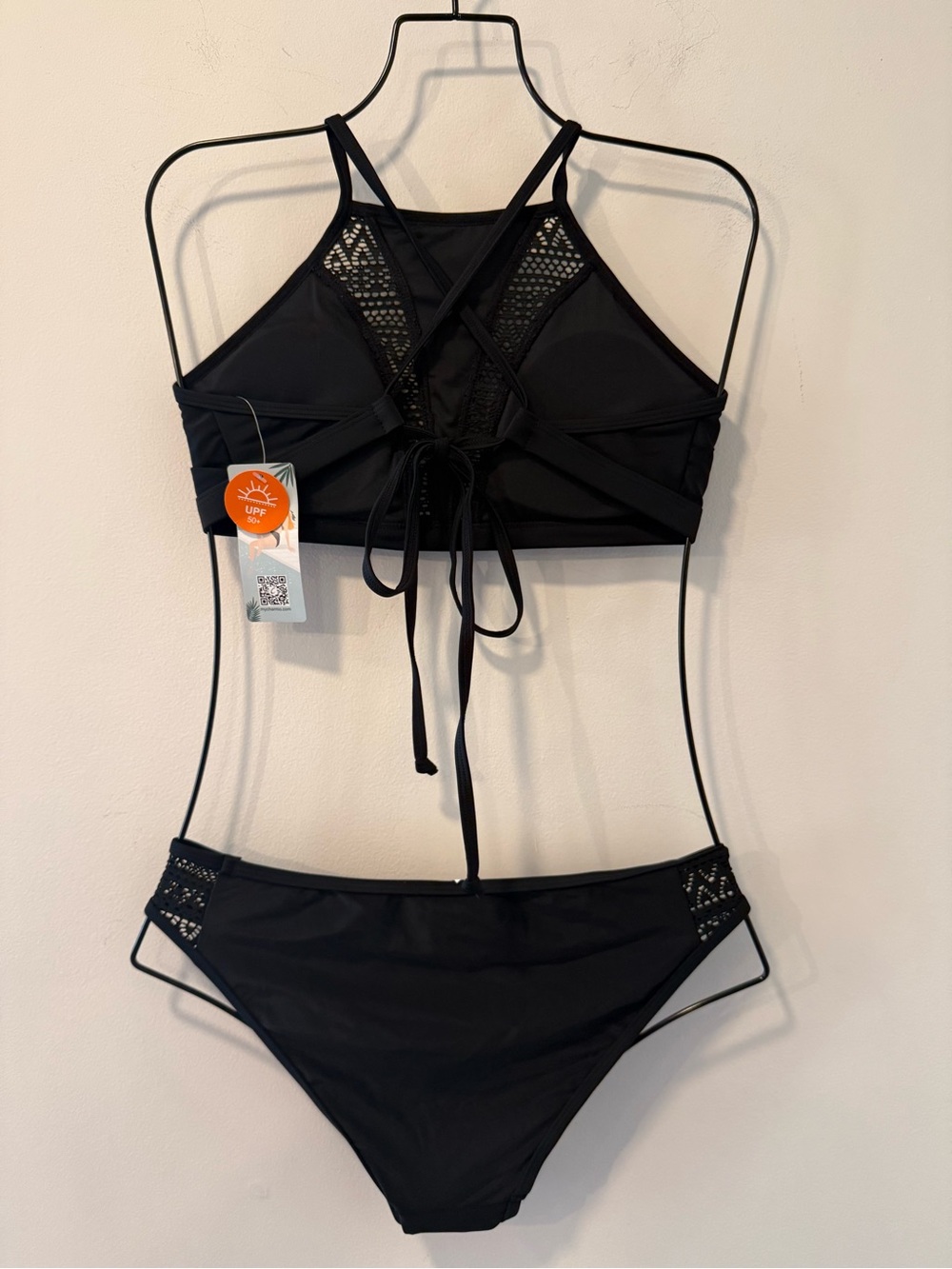 My Charmo Black Halter Net Bikini Size Small #Lux-Swim-C